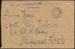 1917 Tábori Posta Levél "K.k. Ldst. Etappenbaon Nr. 491" + "EP PUKA" - Sonstige & Ohne Zuordnung