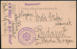 1915 Tábori Posta Levelezőlap "S.M.SCHIFF KR. ERZH. RUDOLF" - Otros & Sin Clasificación