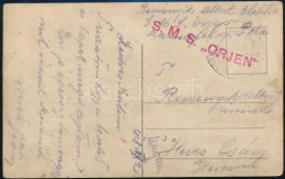 1918 Tábori Posta Képeslap "S.M.S. ORJEN" - Otros & Sin Clasificación