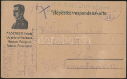 1918 Tábori Lap / Field Postcard Zöld / Green "K.u.K. Luftfahrtruppen Ballonkompagnie Nr 11" + FP 582" - Otros & Sin Clasificación