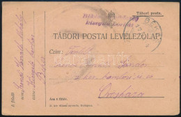 1917 Tábori Posta Levelezőlap "Békés Kisegítő Kórház" - Other & Unclassified