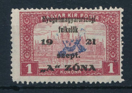 * Nyugat-Magyarország II. 1921 Parlament 1K Bodor Vizsgálójellel (**18.000) - Other & Unclassified
