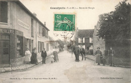 Grandpuits * Route De Nangis * Marchand De Vins G. FOUINAT Mercerie Liqueurs * Villageois Enfants Cheval - Sonstige & Ohne Zuordnung