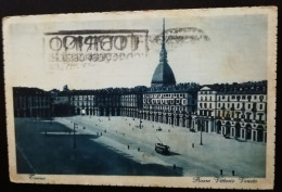 CARTOLINA 1928 ITALIA TORINO PIAZZA VITTORIO VENETO Italy Postcard Italien Ansichtskarten - Places
