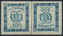 ** Nyugat-Magyarország VII. 1921 100K Fordított állású Pár. Signed: Bodor - Andere & Zonder Classificatie