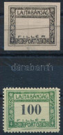 (*), * Nyugat-Magyarország VII. 1921 Portó Feketenyomat és 100f Eredeti Nyomat. Signed: Bodor - Otros & Sin Clasificación