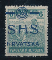 ** SHS 1918 Arató 6f Eltérő, Károly Típusú Felülnyomással. Signed: Bodor. Certificate: Zrinjscak - Altri & Non Classificati