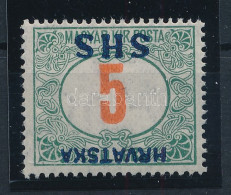 ** SHS 1918 Portó 5f Fordított Felülnyomással. Signed: Bodor. Certificate: Zrinjscak - Sonstige & Ohne Zuordnung