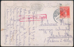 1919 Képeslap Debrecenből Szabadkára Ottani Cenzúrával - Other & Unclassified