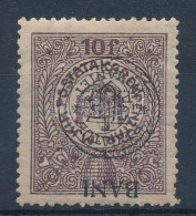 ** 1919 Postatakarék Fordított Felülnyomással / Inverted Overprint. Signed: Bodor - Altri & Non Classificati