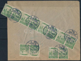 1920 Levél 12 X 5f Bérmentesítéssel Budapestről Noszvajra, Visszaküldve - Sonstige & Ohne Zuordnung