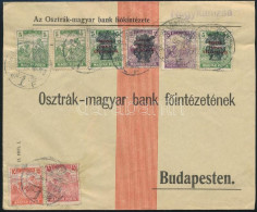 1920 Levél 8 Bélyeges Búzakalász-Magyar Posta Bérmentesítéssel / Cover With 8 Stamps Franking "NAGYKANIZSA" - Other & Unclassified