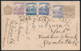 1923 1,5K Díjjegyes Levelezőlap Arató 2 X 50f + 1,5K + 6K Díjkiegészítéssel / PS-card With 8,5K Additional Franking - Sonstige & Ohne Zuordnung