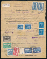 1928-1939 Meghatalmazás 1925-ös Dátummal 27 Db Bélyeggel / Authorisation Form With 27 Stamps - Altri & Non Classificati