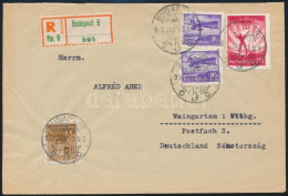 1936 Ajánlott Levél Németországba / Registered Cover To Germany - Otros & Sin Clasificación