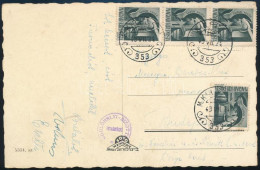 1943 Képeslap Hadvezérek 4x1f Bérmentesítéssel "M. KIR. POSTA 353" - Other & Unclassified