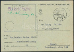 1940 II. Világháborús Tábori Posta Levelezőlap "TP 29 A" - Other & Unclassified