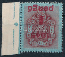 ** 1945 Kisegítő Portó 1P/40f ívszéli Bélyeg Fordított Felülnyomással / Mi P 175 Margin Stamp With Inverted Overprint - Sonstige & Ohne Zuordnung