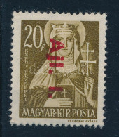 * 1946 Betűs Ajl. I./20f Hiányos "A" Betű A Felülnyomásban - Sonstige & Ohne Zuordnung