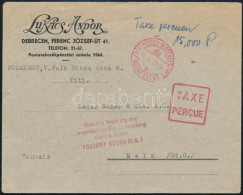 1946 (7. Díjszabás) Levél 15.000P Készpénzes Bérmentesítéssel Svájcba Küldve - Altri & Non Classificati