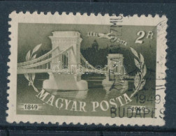 O 1949 Lánchíd 2Ft A MAGYAR Szó Alatt Fehér Pont - Andere & Zonder Classificatie