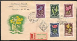 1951 Virág (II.) Sor Ajánlott FDC-n - Sonstige & Ohne Zuordnung