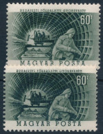 **, * 1953 Metró 60f Vonalka Az értékszámnál Lemezhiba (falcos) + Támpéldány - Other & Unclassified