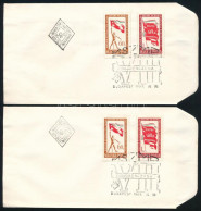 1959 2 Db MSZP VII. Kongresszusa FDC - Sonstige & Ohne Zuordnung