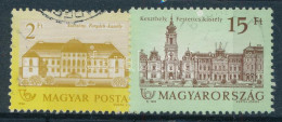 O 1986-1992 Kastélyok 2Ft és 5Ft 1-1 Poloska Mindkét Bélyegen - Other & Unclassified