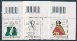 ** 2004 Jeles Magyarok (III.) ívsarki Vonalkódos Sor - Altri & Non Classificati