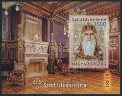 ** 2023 Szent István-terem Vágott Blokk, Piros 01381 Sorszámmal - Other & Unclassified