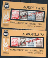 ** 1988 SZOCFILEX Normál + Karton Emlékív - Other & Unclassified