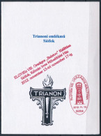 ** 2012 Trianon Emlékmű Siófok 4 Db-os Speciális Emlékív Garnitúra Azonos Sorszámmal (csak 30 Db Létezik) - Otros & Sin Clasificación