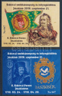 ** 2019 Rákóczi Emlékünnepség és Bélyegkiállítás Jászkisér Emlékívpár, Azonos 047 Sorszámmal - Otros & Sin Clasificación