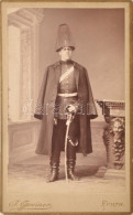 Cca 1880 Bajor Katonatiszt Vizitkártya Fotója Bavarian Soldier - Otros & Sin Clasificación