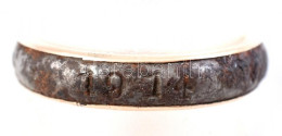 1914 Pro Patria Gyűrű, Arany(Au) Belső Résszel, Méret: 57, Bruttó: 3,8 G - Sonstige & Ohne Zuordnung