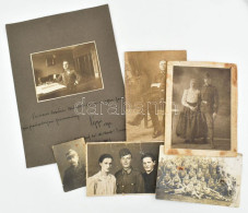 Cca 1915-1945 Vegyes Katonafotók (közte Kitüntetett Katonatiszt, Miskolci Gyalogsági Tisztiiskola Csoportkép, Stb.), 6 D - Other & Unclassified
