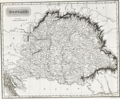 1823 Hungary - Magyarország Acélmetszetű Térképe. Arrowsmith. Lomgman, London. Paszpartuban 250x210 Mm - Otros & Sin Clasificación