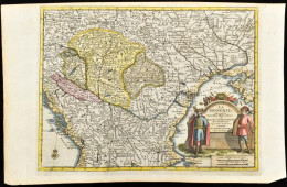 1714 La Hongrie Suivant Les Nouvelles Observations De Messrs ... Magyarország Térképe. Színezett Rézmetszet. Leide, Pier - Altri & Non Classificati