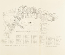 Cca 1913 Magyarremete Község Térképe. Hajtva. 24x22 Cm - Sonstige & Ohne Zuordnung
