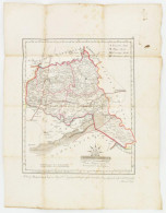 1811 Veszprém Vármegye Térképe, Metszet, Foltos, Szakadással, 46×34 Cm - Sonstige & Ohne Zuordnung