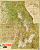 1942 Székelyföld Térképe (1942. Június 10-i Határokkal), 1 : 200.000, M. Kir. Honvéd Térképészeti Intézet, Hajtott, 100x - Otros & Sin Clasificación