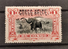 Congo Belge - 36 - Surcharge Locale  "Congo Belge" - Elephant - 1909 - MH - Nuovi