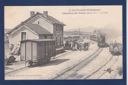 CPA [43] Haute Loire > Chambon De Tence Gare Station Chemin De Fer Train Circulée - Sonstige & Ohne Zuordnung