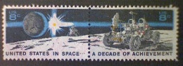 United States, Scott #1435b, Used(o), 1971, Moonscape, Continuous Pair, 8¢ - Used Stamps