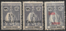 Lourenco Marques – 1920 Ceres Type Surcharged Mint Set - Lourenzo Marques