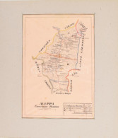 Mappa Comitatus Thurocziensis, Turóc Vármegye Térképe. XIX. Sz Vége. Kézzel Rajzolt. Hártyapapíron 24x30 Cm / Map Of Csa - Other & Unclassified
