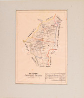 Mappa Comitatus Thurocziensis, Turóc Vármegye Térképe. XIX. Sz Vége. Kézzel Rajzolt. Hártyapapíron 24x30 Cm / Map Of Csa - Autres & Non Classés