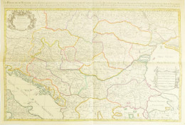 Nicolas Sanson: Magyarország Térképe 1689 Körül, Modern Reprint Térkép, A Sarkain Kis Lyukakkal, 61x91 Cm - Andere & Zonder Classificatie