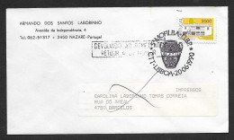 Portugal Lettre Retourné De Barcelos 1990 Cachet Commemoratif Expo Philatelique Stamp Event Pmk Returned Cover - Postal Logo & Postmarks